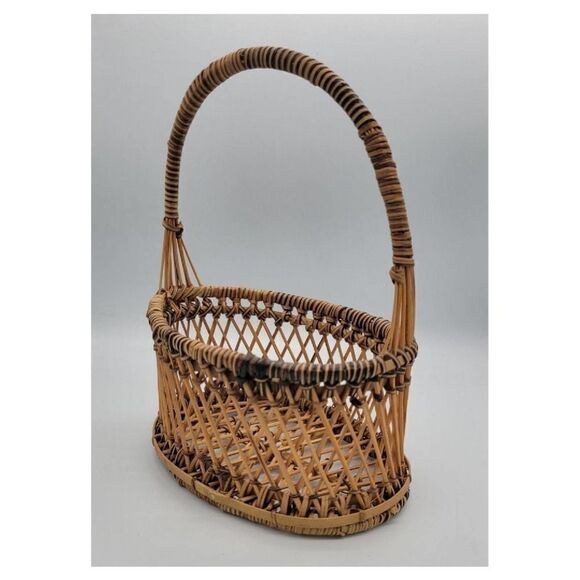 Vintage Handmade Woven Basket Set - Picture 3 of 7